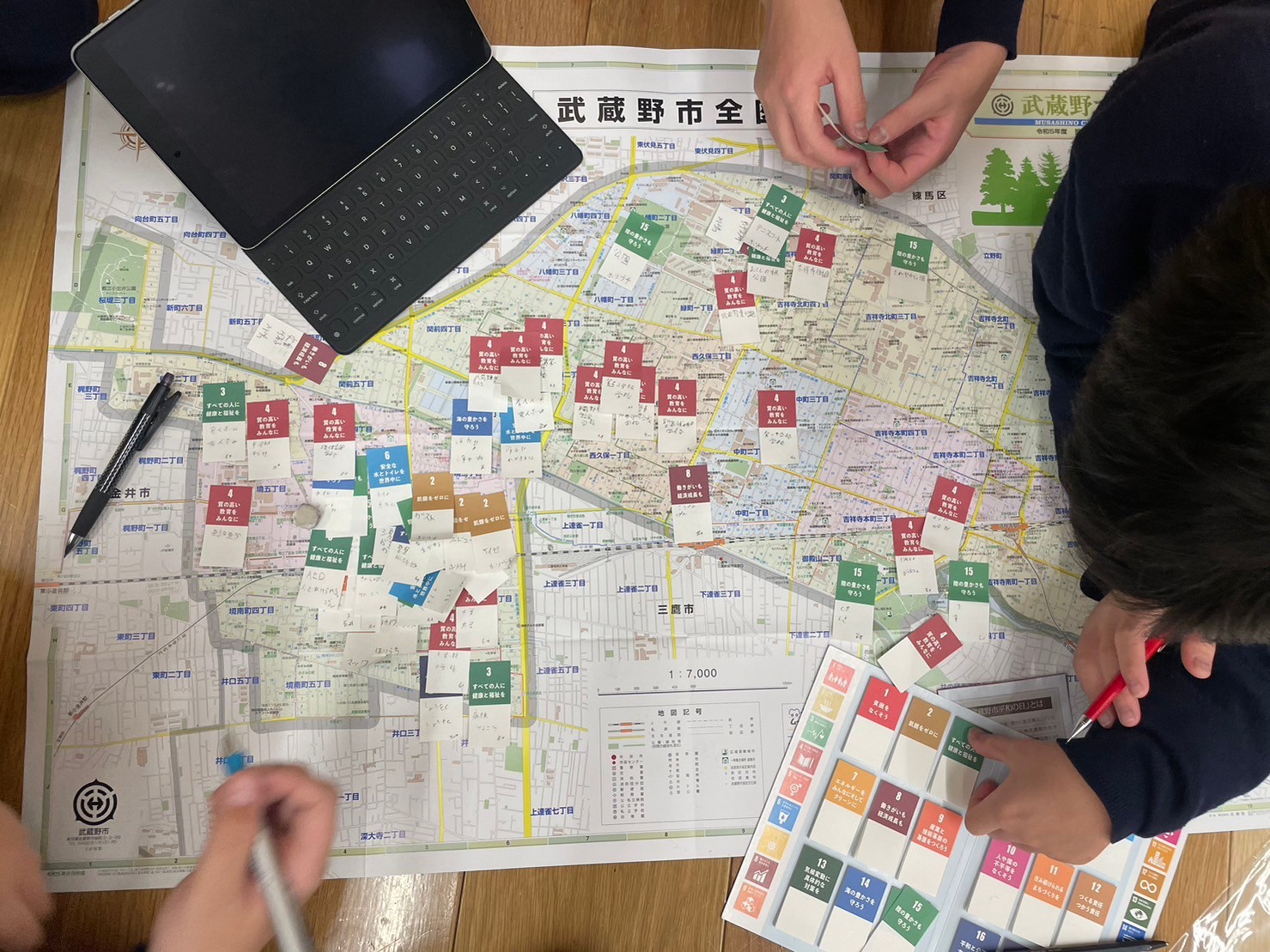 聖徳学園での講演の様子